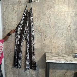 NWT backless romper pants set